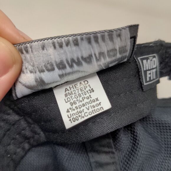 Ahead Men's Strapback Hat Medical Spa Cap Black Mid Fit Embroidered Logo - Picture 12 of 12